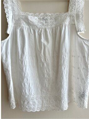 Tank Top, White, Size Large, NWT